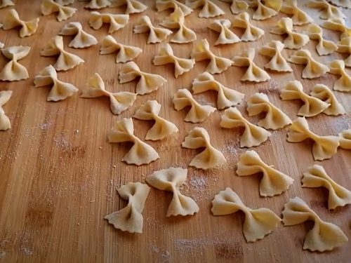 Homemade Farfalle Pasta