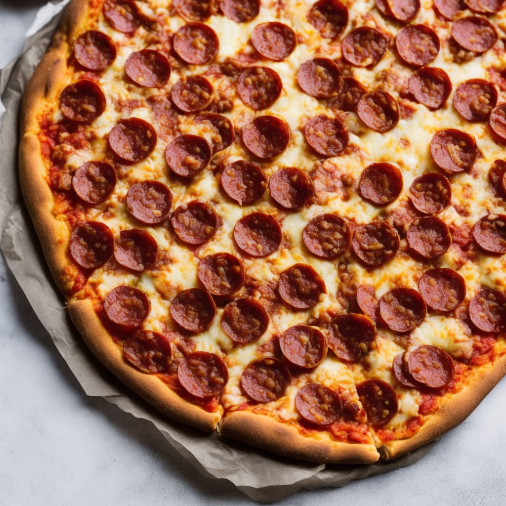 Heart-Shaped Pepperoni Pizza Recipe