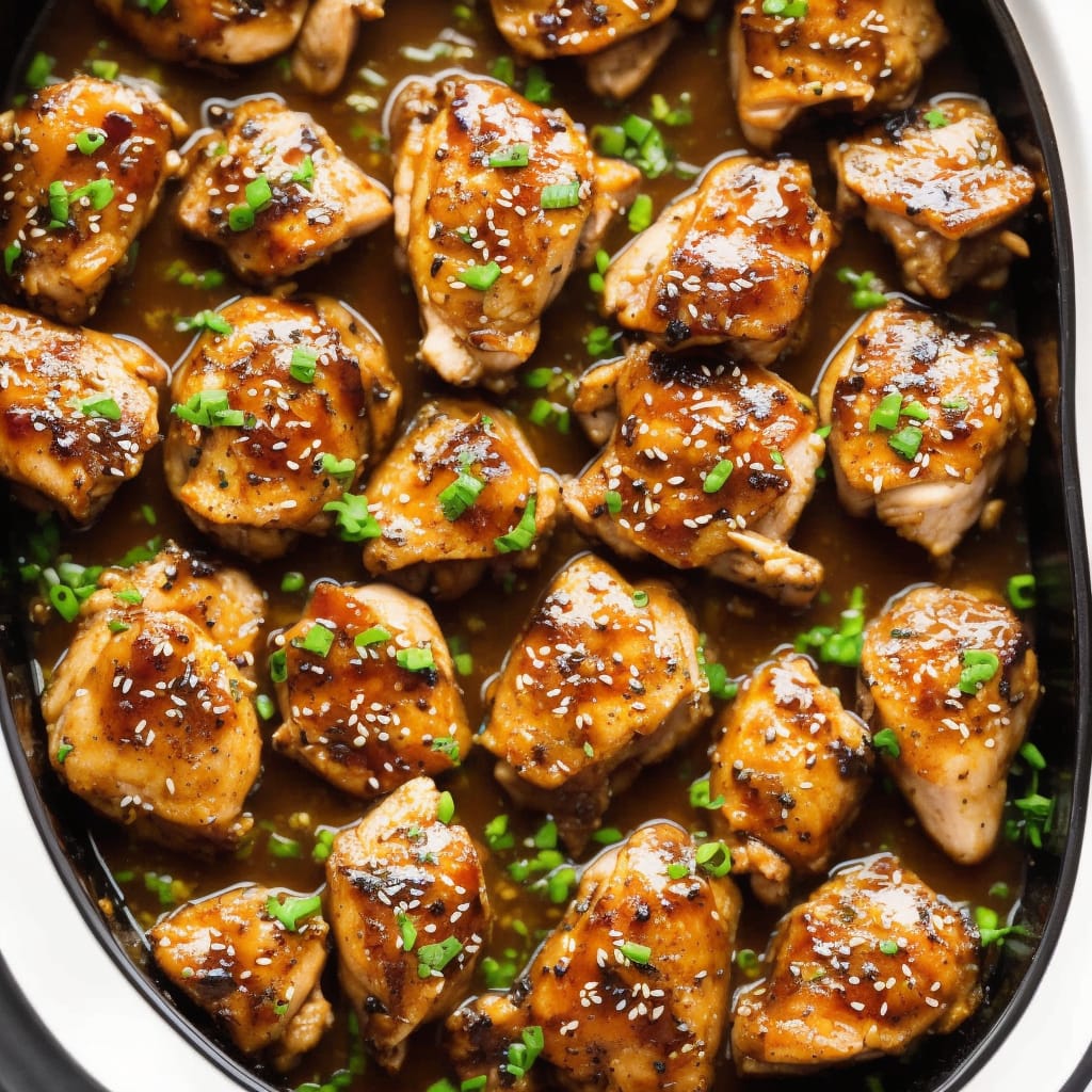 Honey-Garlic Slow Cooker Chicken Thighs Recipe | Recipes.net