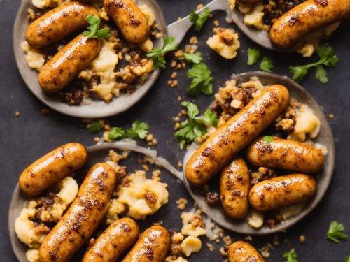 Honey Mustard Cocktail Sausages (Mini Toad-in-the-Holes)