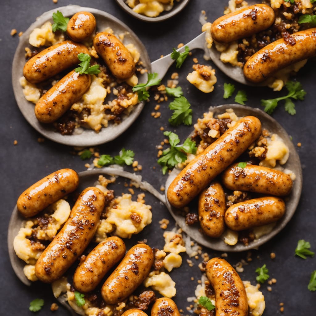 Honey Mustard Cocktail Sausages (Mini Toad-in-the-Holes)
