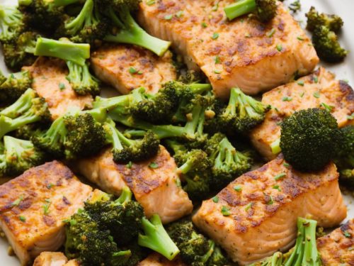 Honey Mustard Salmon, Potato, and Tenderstem® Broccoli Traybake