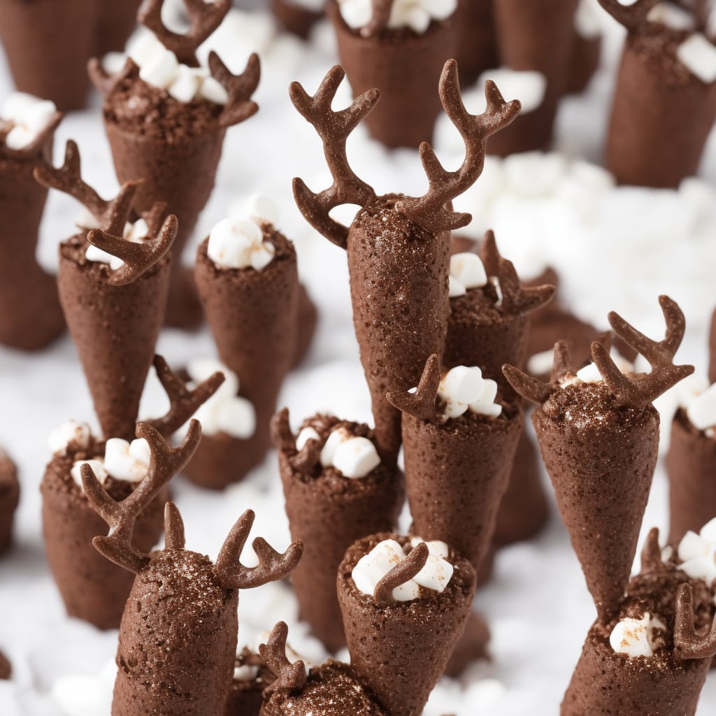 Hot Chocolate Reindeer Cone