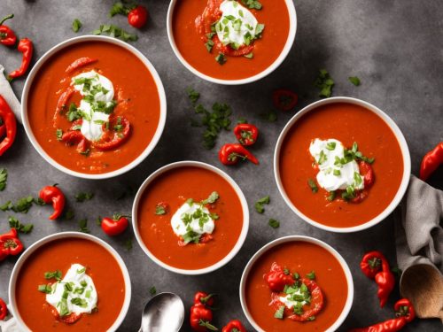 Hot 'n' Spicy Roasted Red Pepper & Tomato Soup