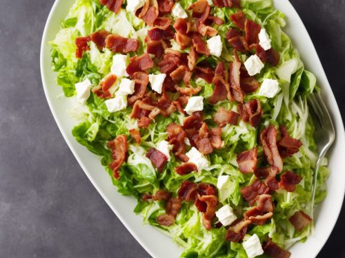 Iceberg Salad with Roquefort Dressing & Bacon