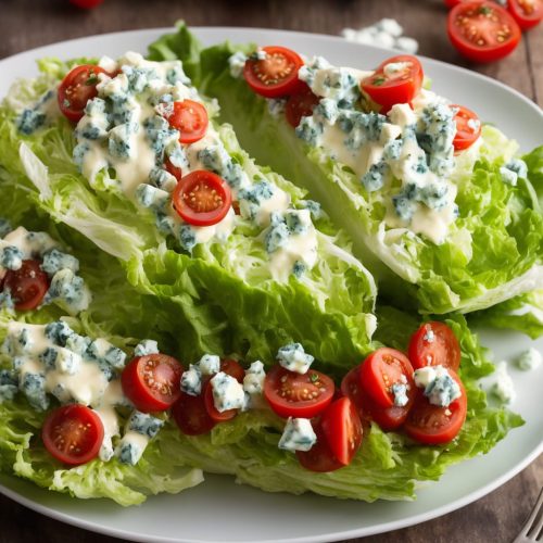 Iceberg Wedge Salad with Blue Cheese Dressing Recipe