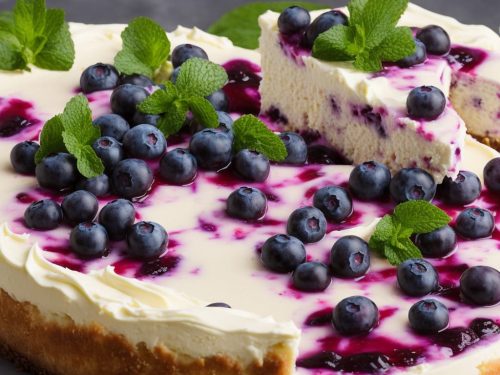 Iced Blueberry & Lime Cheesecake
