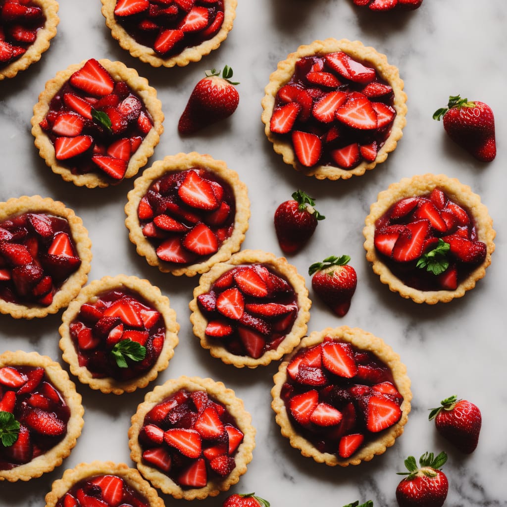 Individual Strawberry & Almond Tarts