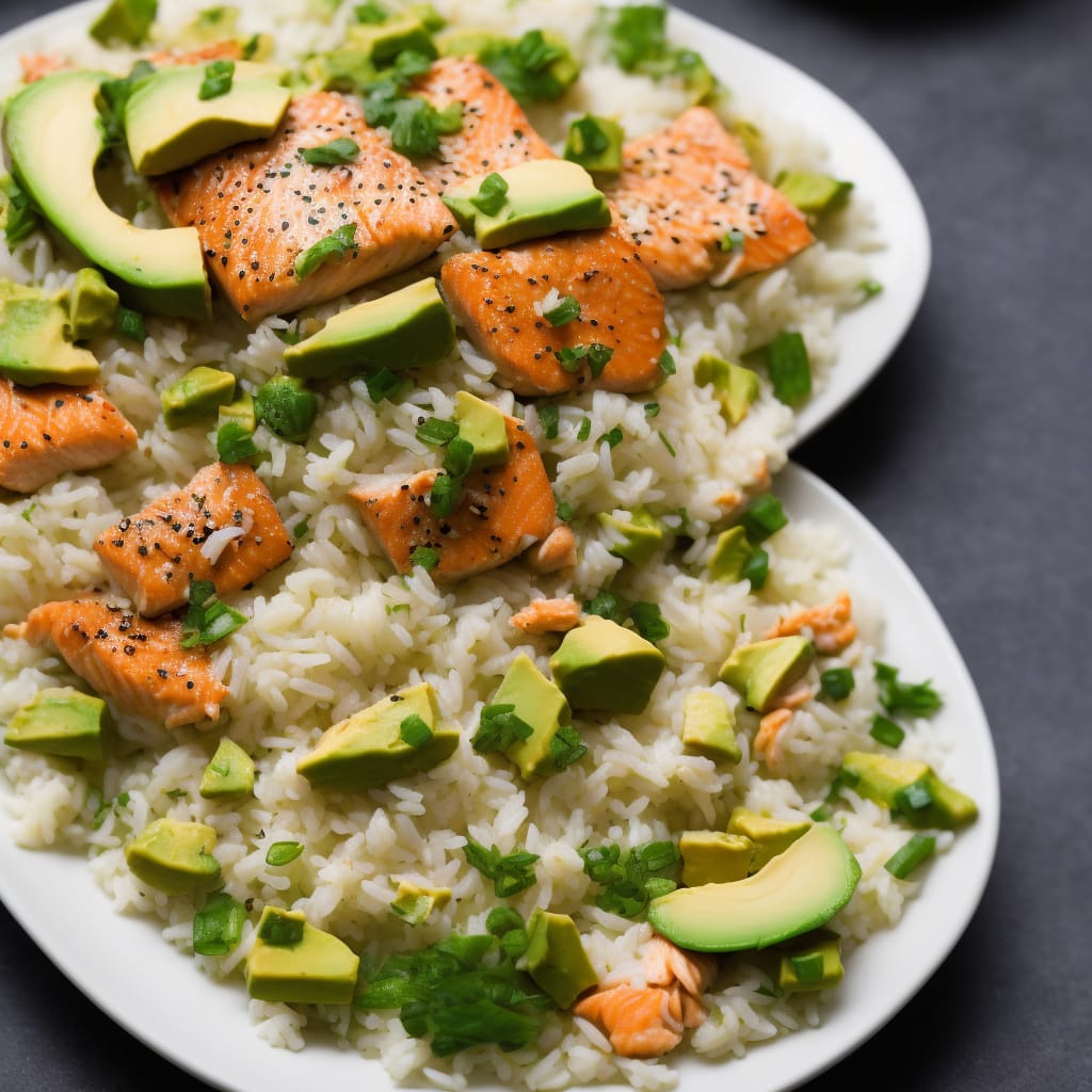 Japanese Salmon & Avocado Rice