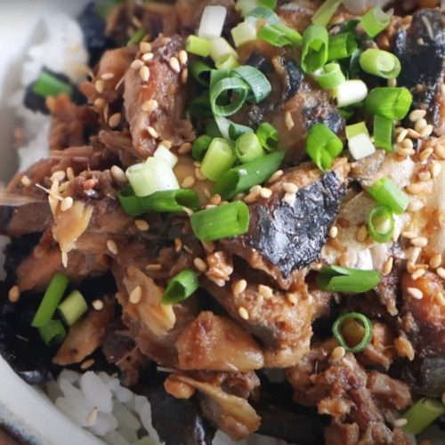 Japanesestyle Mackerel Rice Bowl Recipe