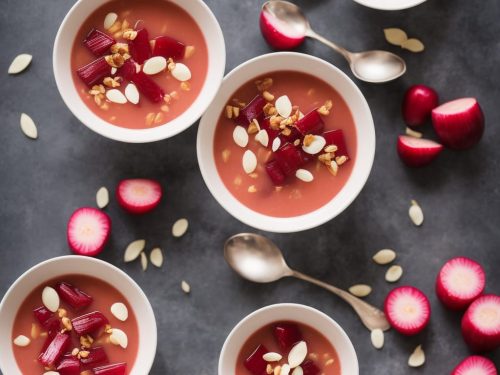 Jellied Rhubarb & Vanilla Soup