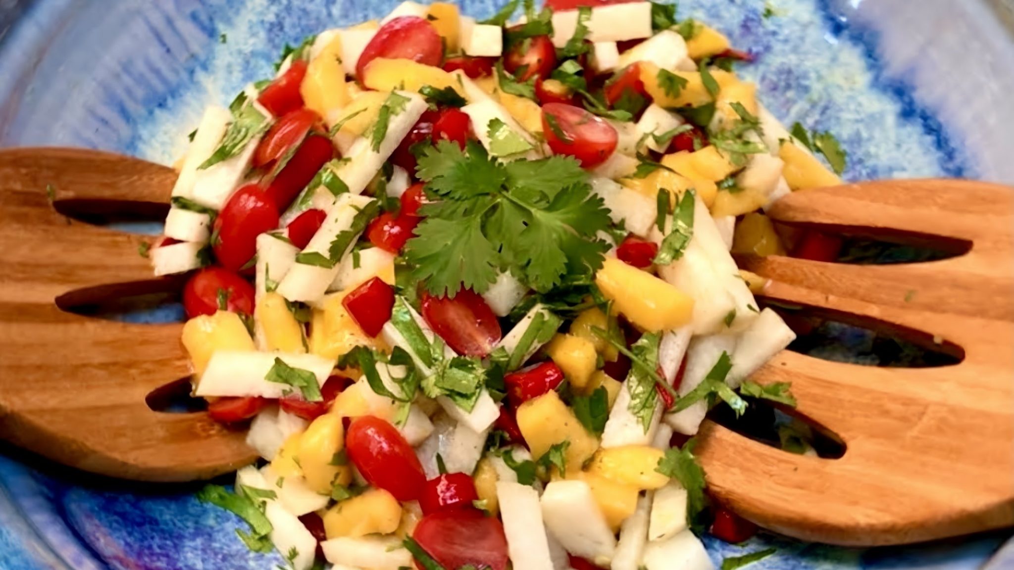 Jicama Mango Salad with Cilantro and Lime Recipe