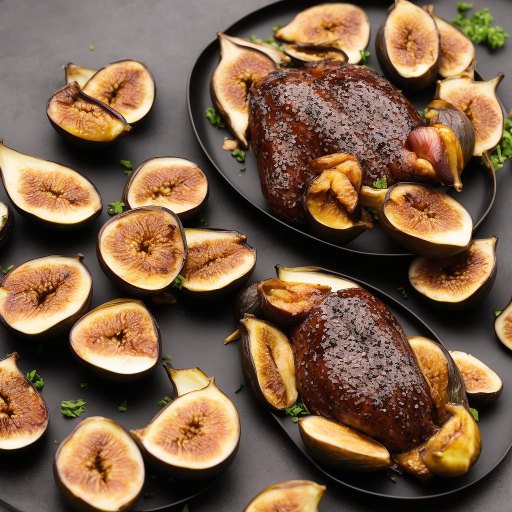 Lacquered Duck with Grilled Figs