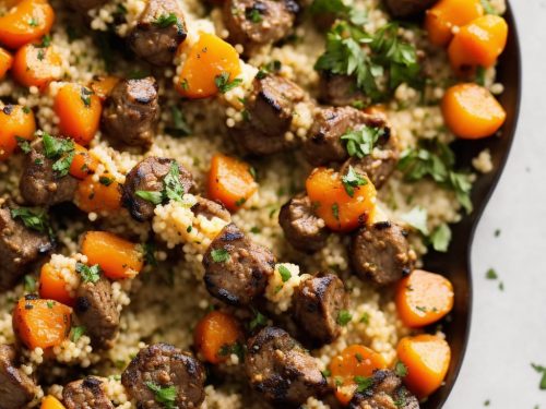 Lamb Brochettes with Apricot & Pine Nut Couscous
