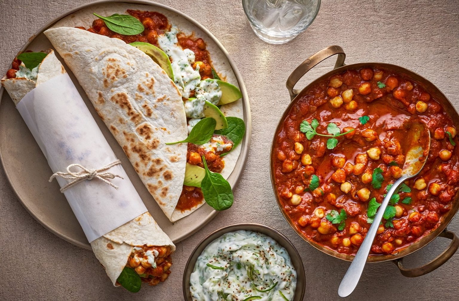 Lamb & Chickpea Fritter Wraps Recipe