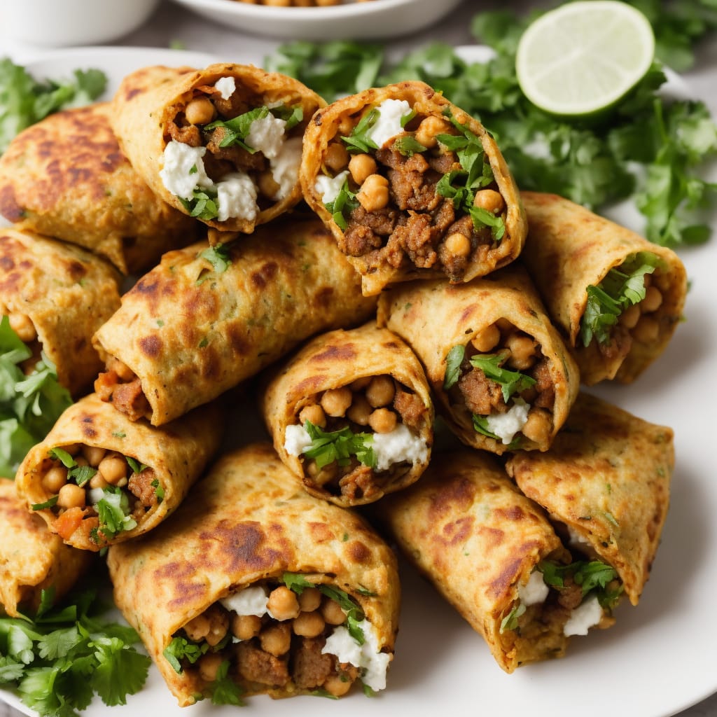 Lamb & Chickpea Fritter Wraps