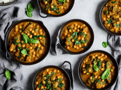Lamb, Chickpea & Spinach Curry with Masala Mash