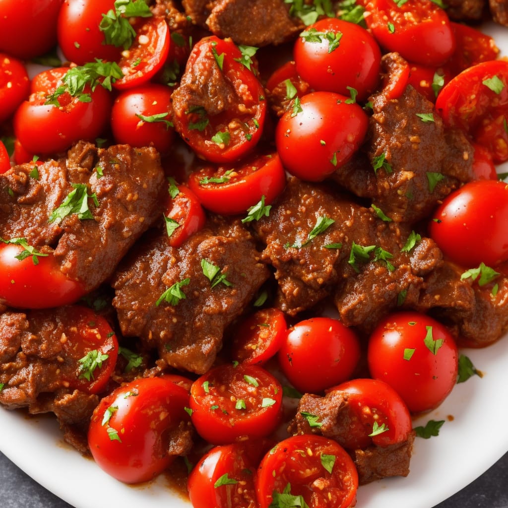 Lamb cooked with tomatoes & aromatic spices