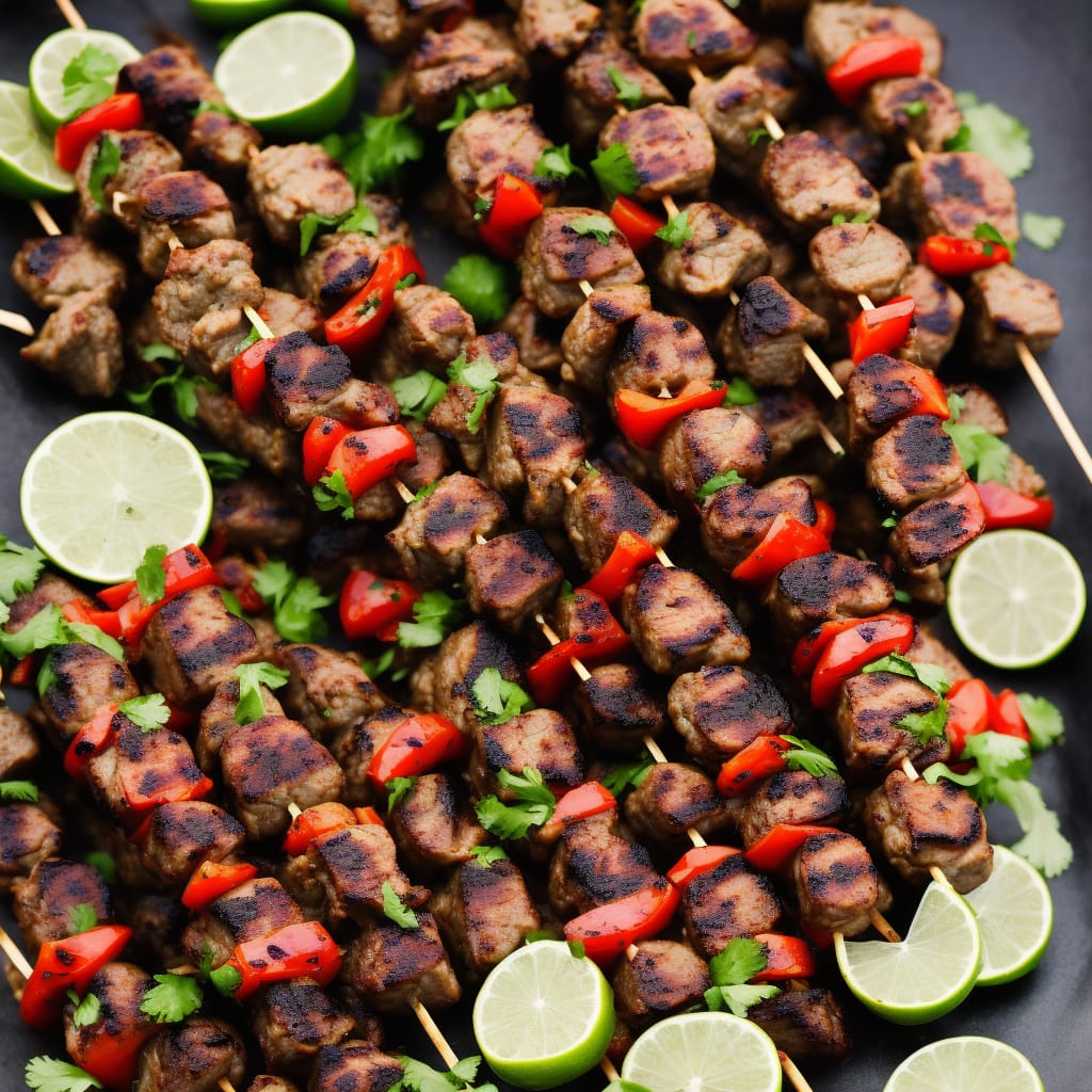 Lamb Kebabs with Peppery Lime Marinade
