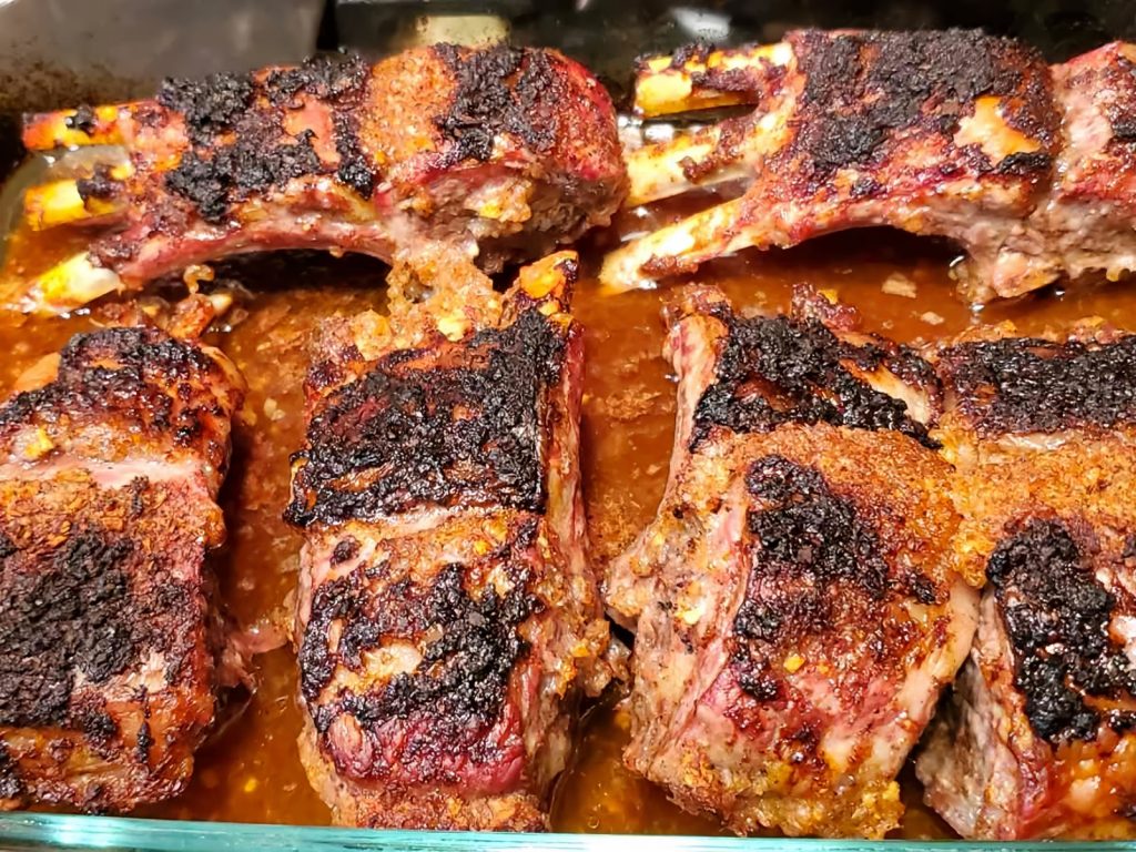 Lamb Ribs with Honey and Wine