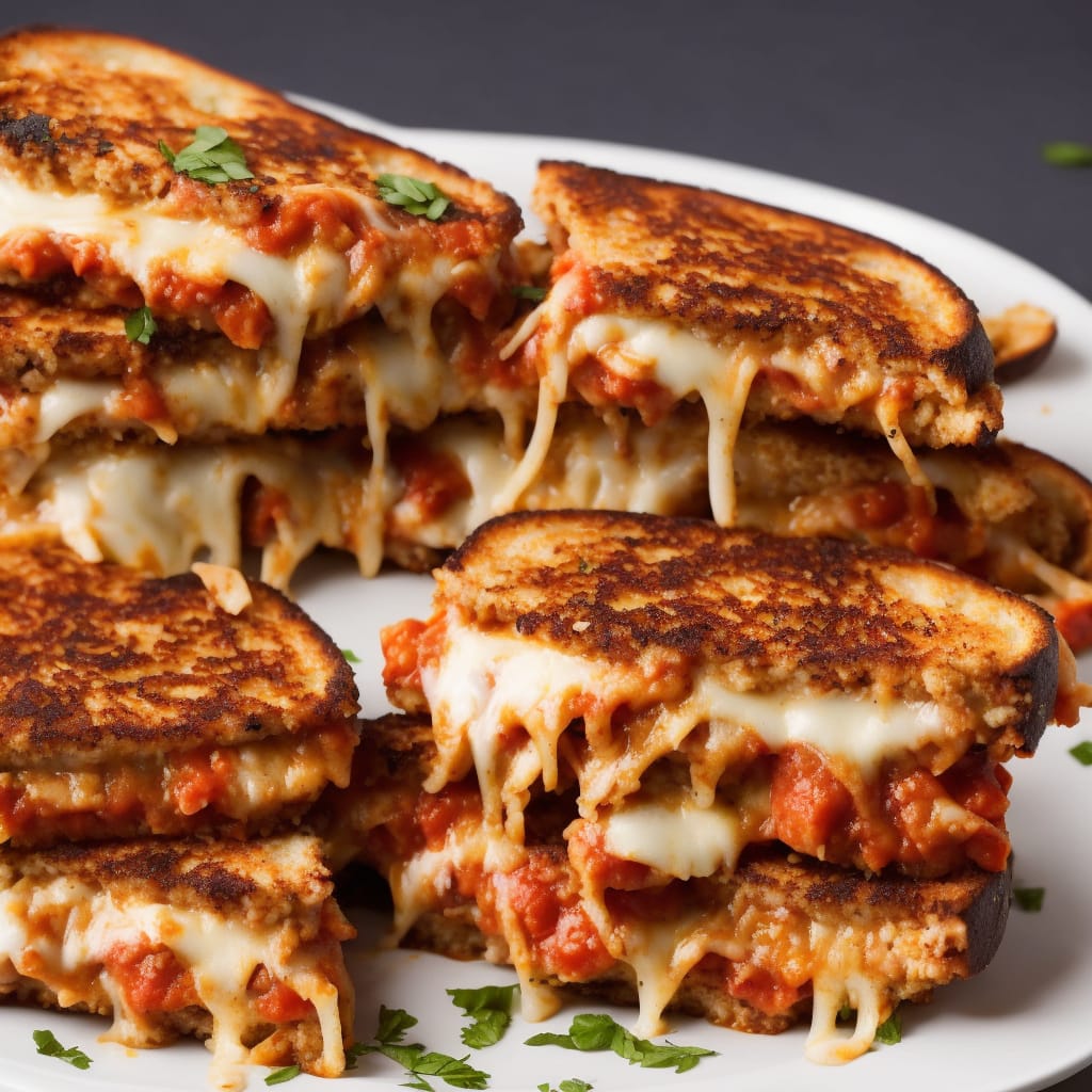 Lazy Chicken Parmesan Grilled Cheese