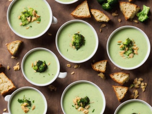 Leek & Broccoli Soup with Cheesy Scones
