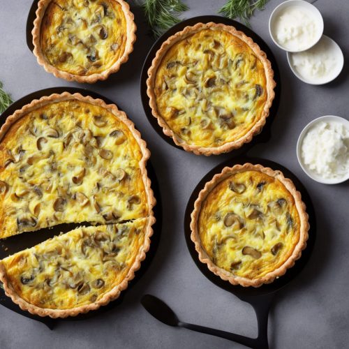 Leek, Mushroom & Gruyère Quiche Recipe