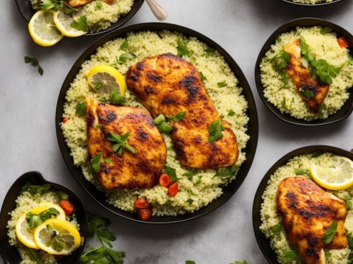 Lemon Chicken with Fruity Olive Couscous