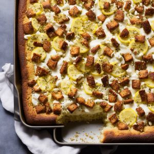 Lemon & Elderflower Traybake