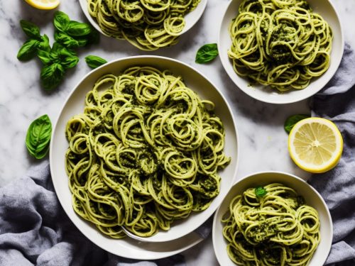 Lemon & Greens Pesto Pasta