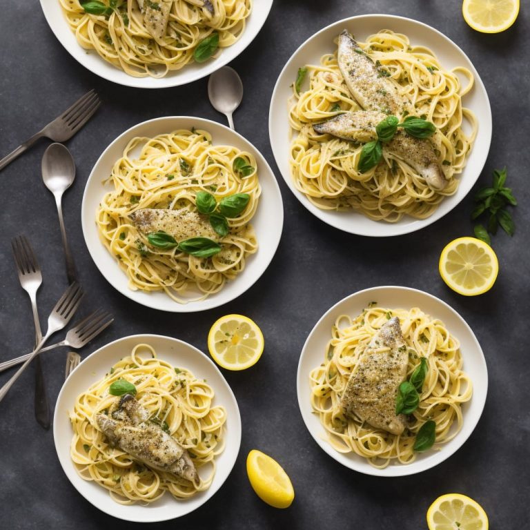 Lemon & Pepper Mackerel Pasta Recipe