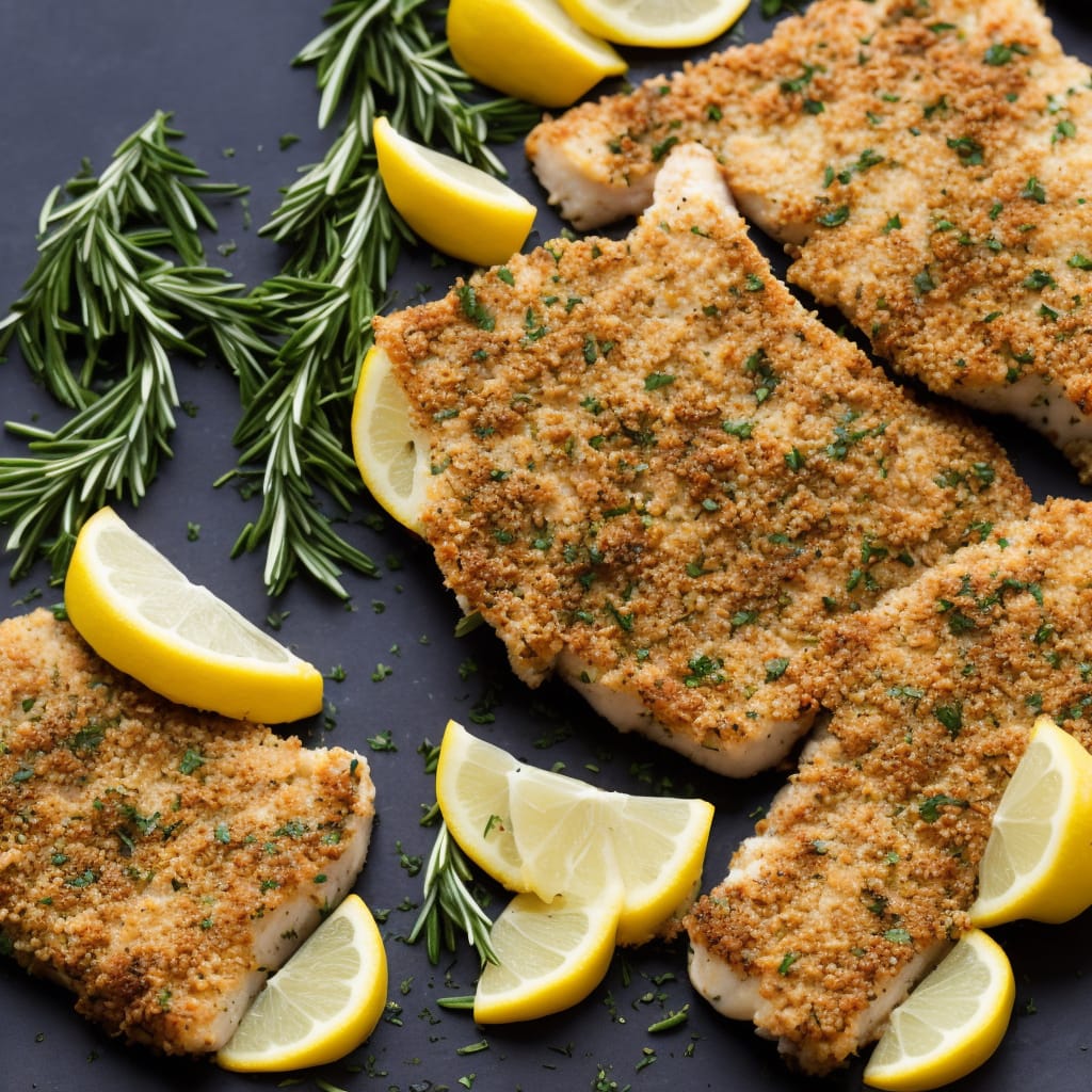 Lemon & Rosemary Crusted Fish Fillets Recipe