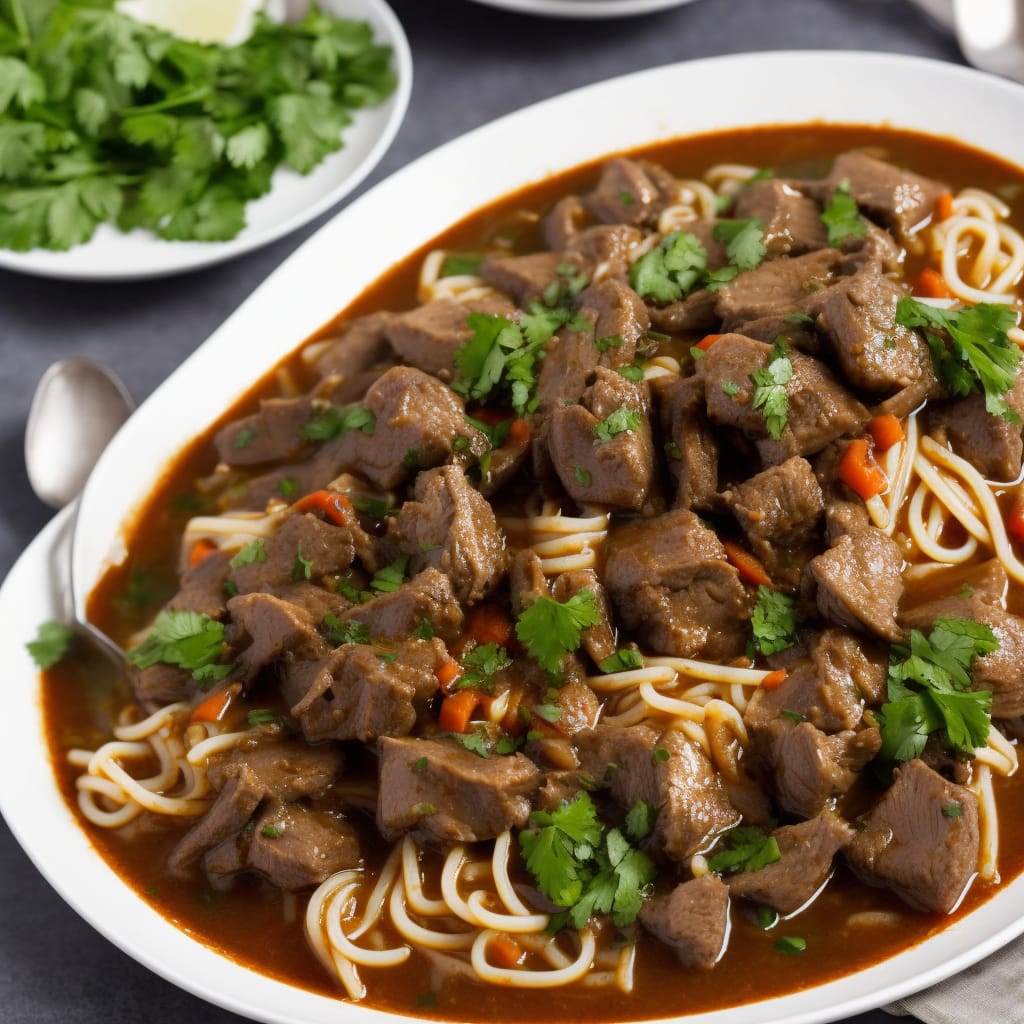 Lemongrass Beef Stew with Noodles
