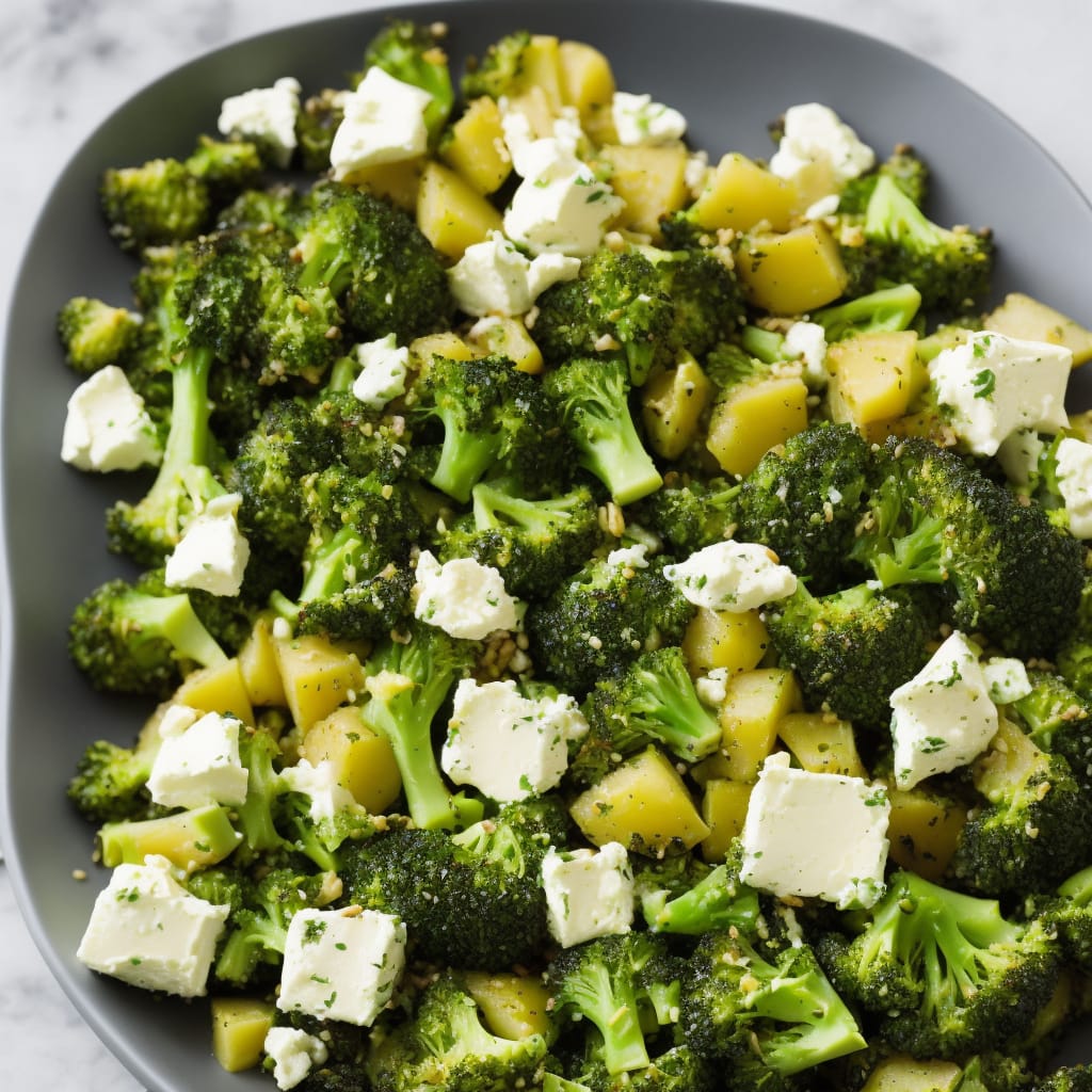 Lemony Potato, Broccoli & Goat's Cheese Salad