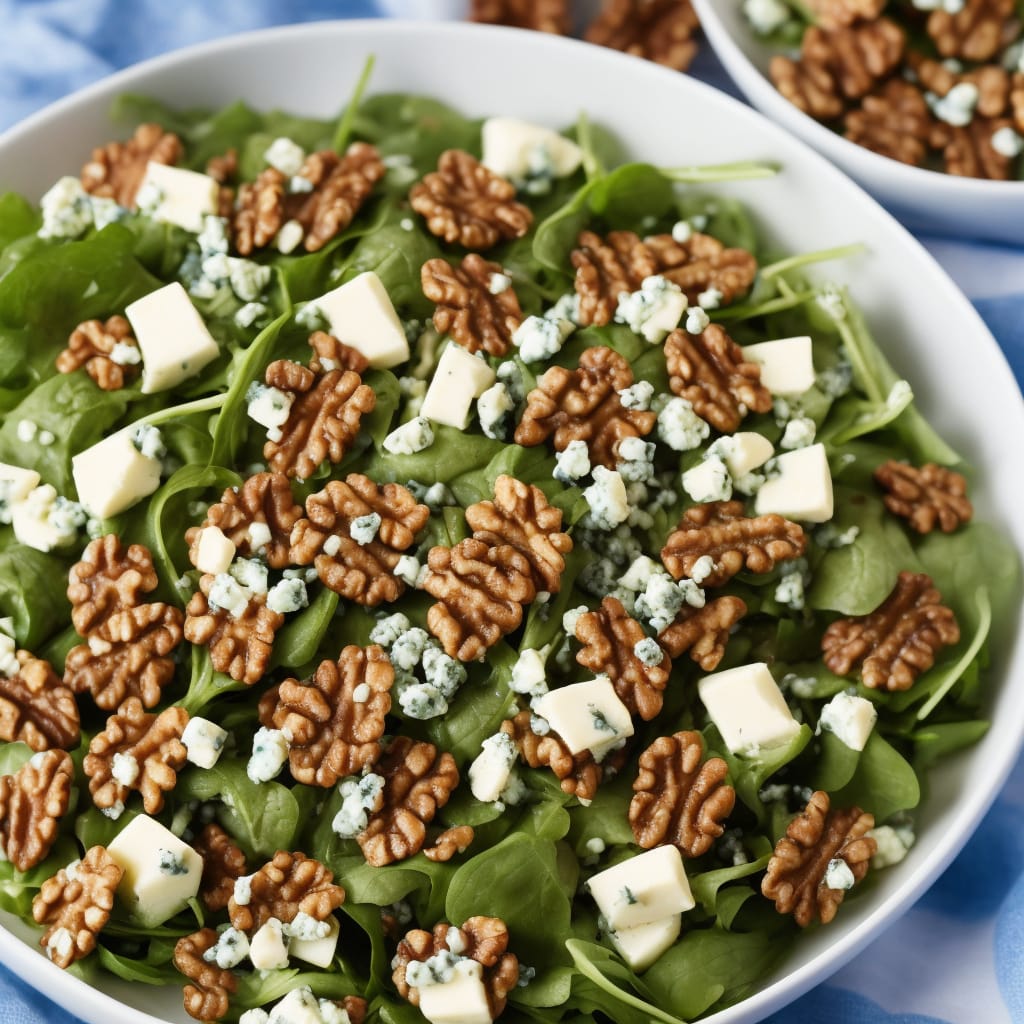 Lentil, Walnut & Apple Salad with Blue Cheese