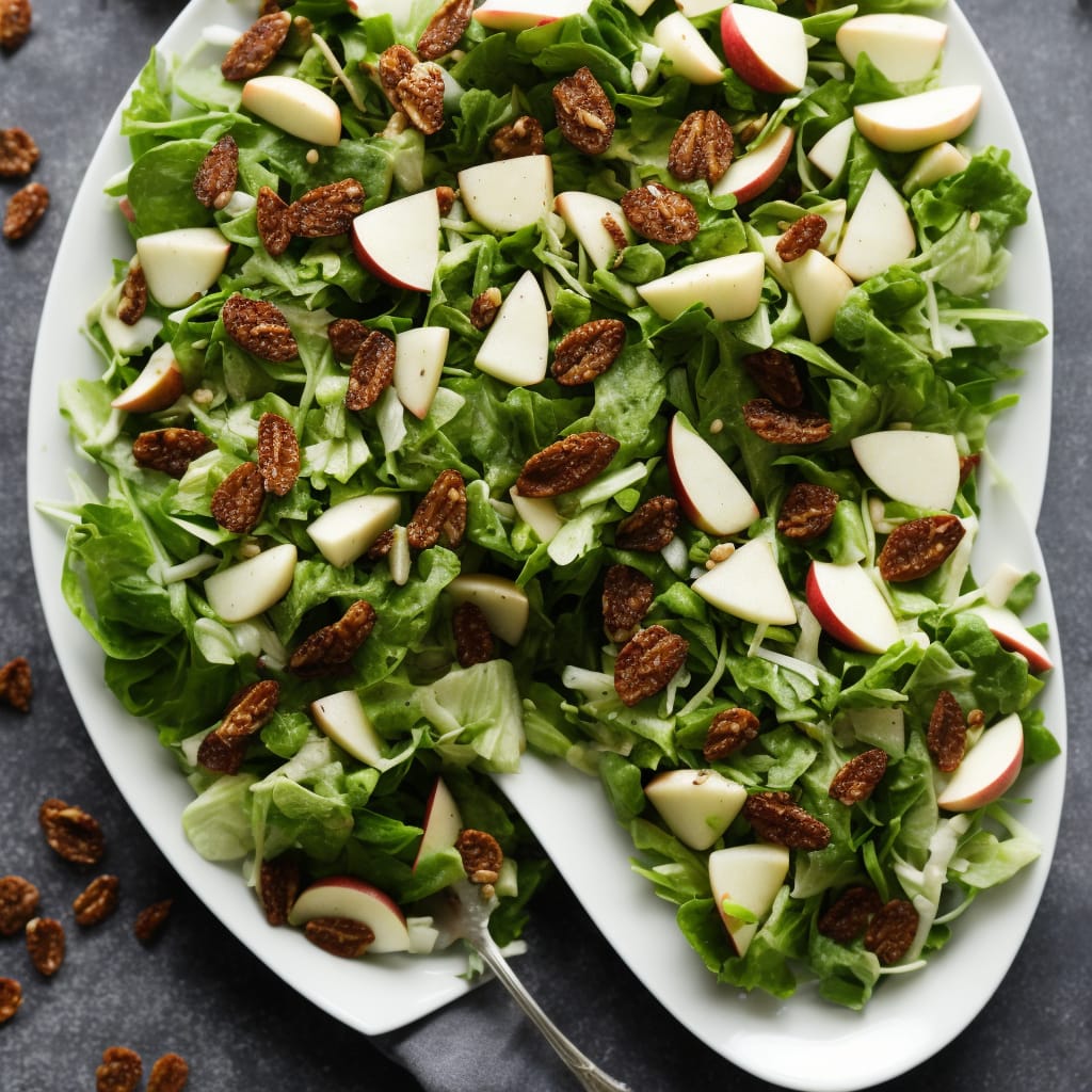 Lettuce, Chicory & Apple Salad with Poppy Seed Dressing