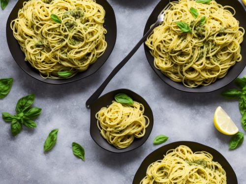 Light Lemon Pesto Pasta Recipe