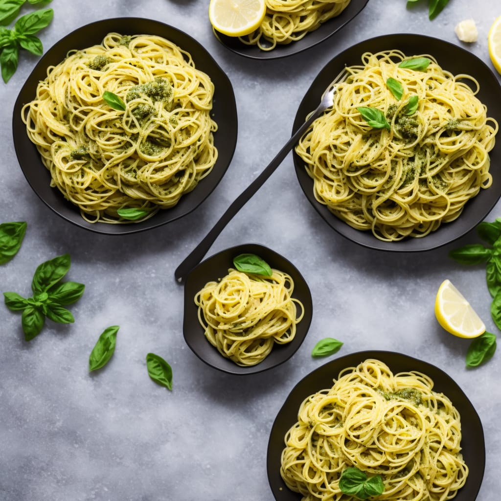 Light Lemon Pesto Pasta Recipe