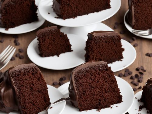 Lighter Chocolate Cake with Chocolate Icing
