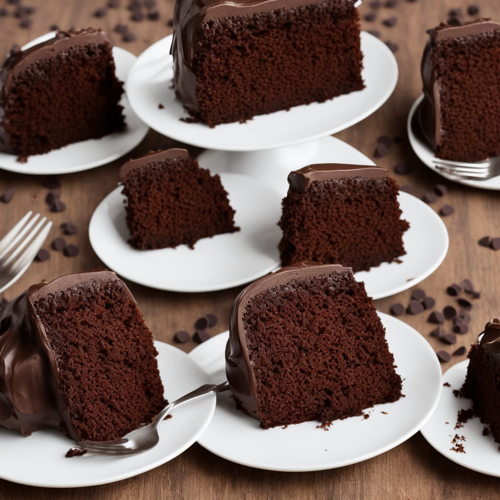 Lighter Chocolate Cake with Chocolate Icing