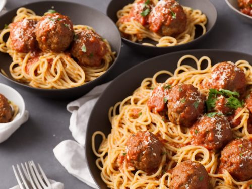 Lighter Spaghetti & Meatballs