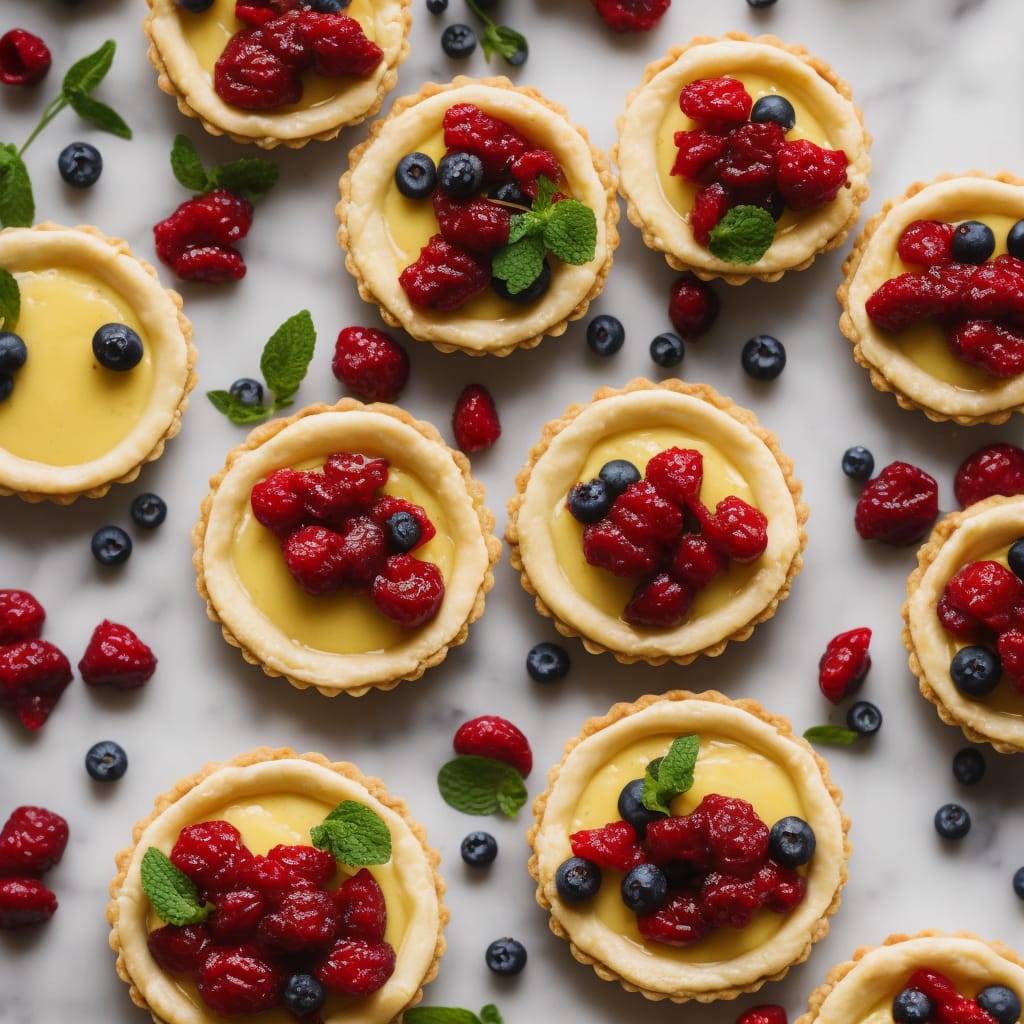 Lime Curd Tarts with Summer Berries