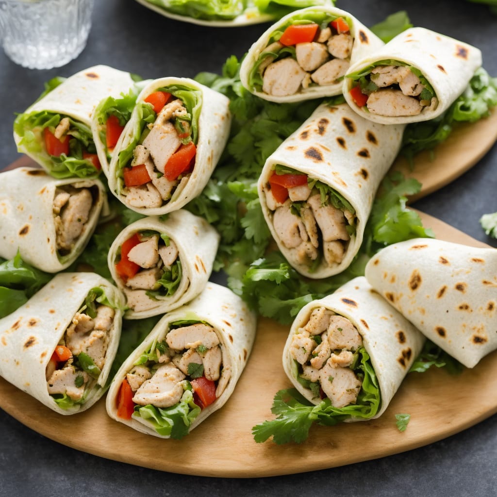 Lime & Pepper Chicken Wraps