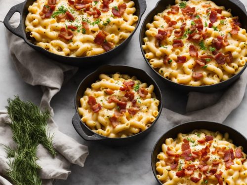Macaroni Cheese with Bacon & Pine Nuts