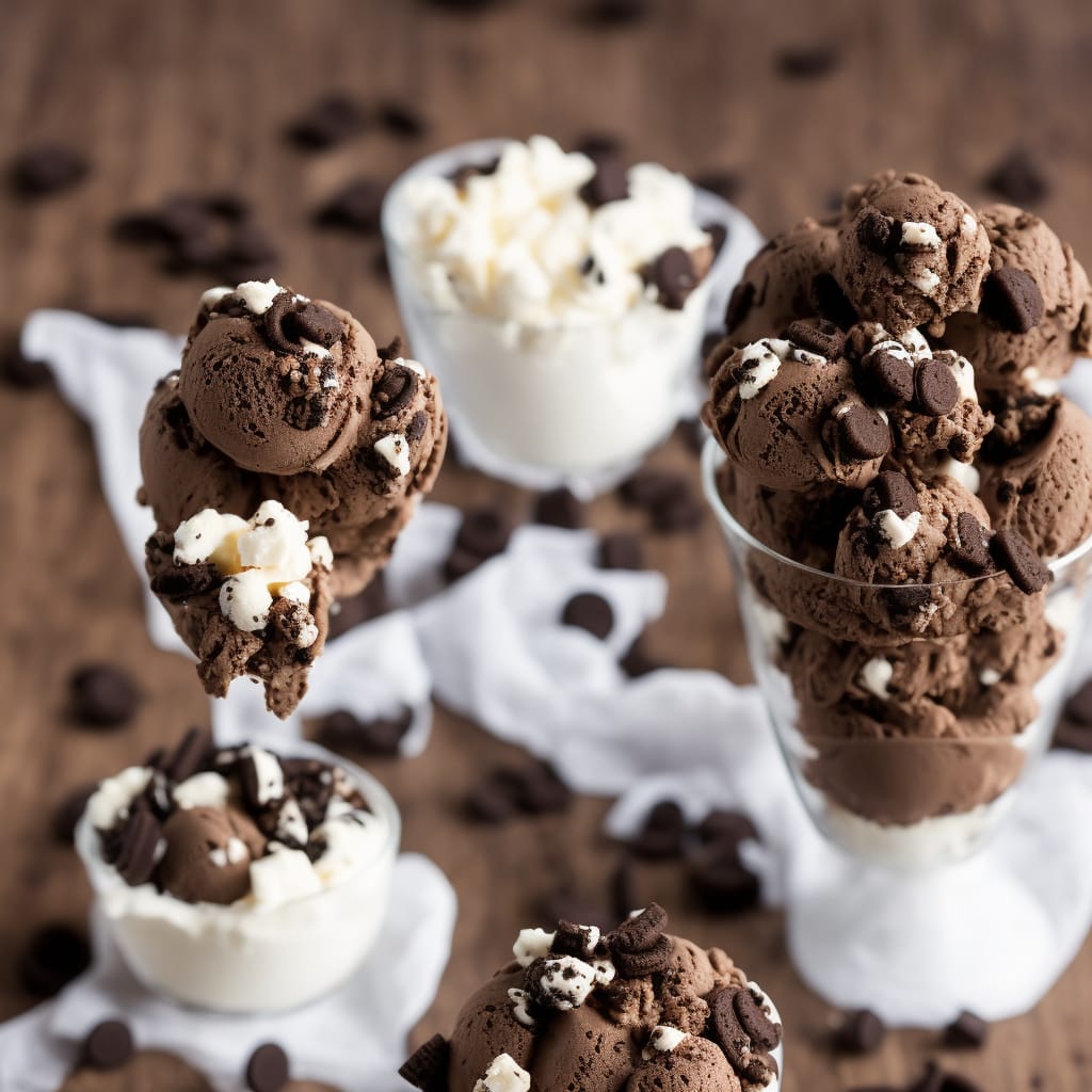 Malt Chocolate Ice Cream with Oreo Cookie Crunch