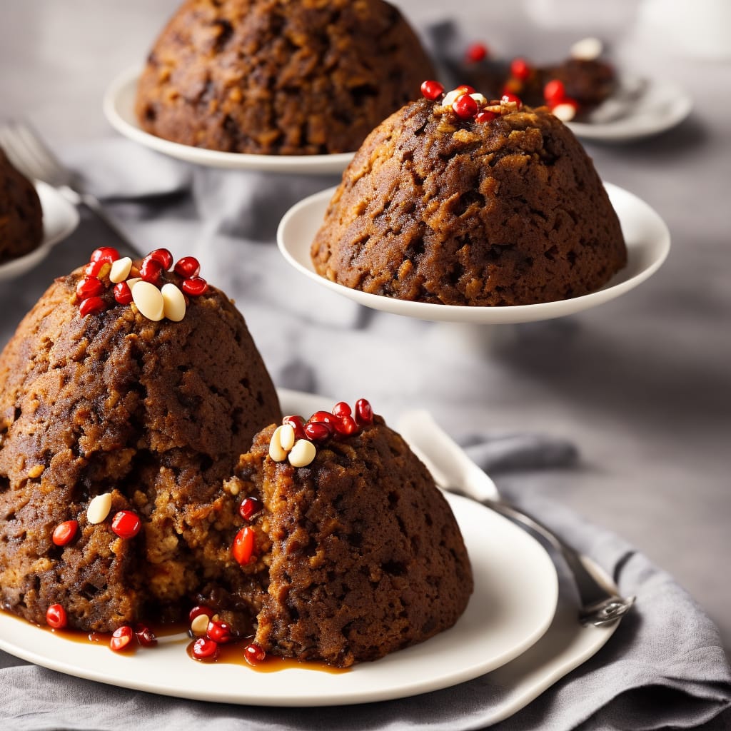 Mandarin-in-the-middle Christmas Pudding