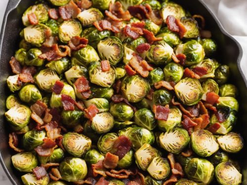Maple Roasted Brussels Sprouts with Bacon Recipe