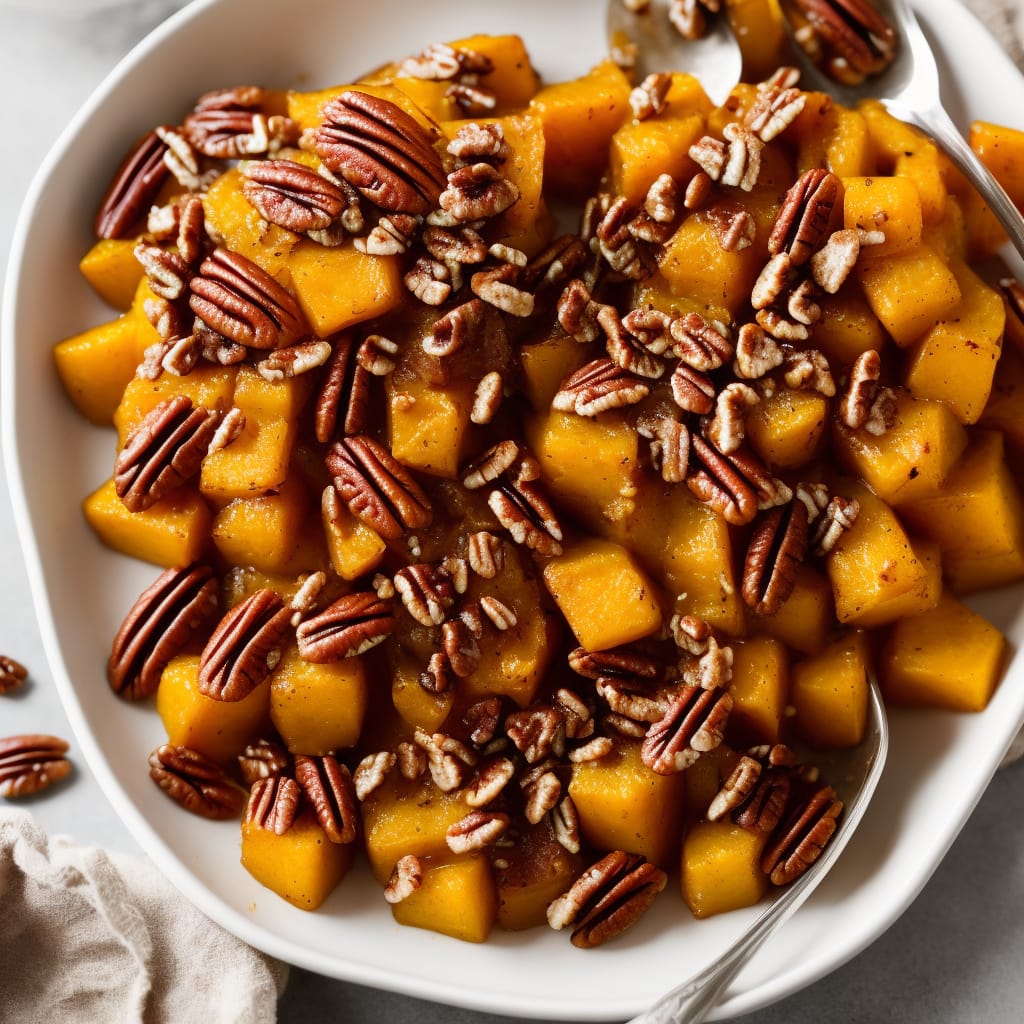 Maple-Roasted Squash with Pecans