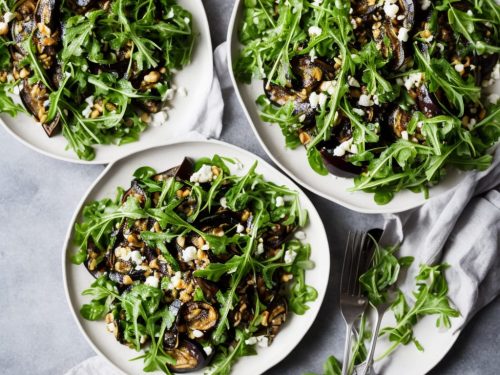 Marinated Aubergine & Rocket Salad