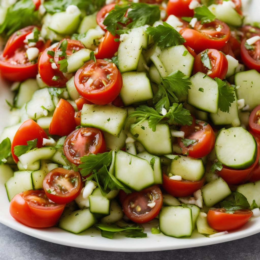 Marinated Cucumber, Onion, and Tomato Salad Recipe